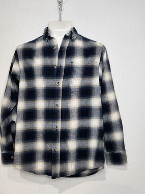 RedHead Navy and White Plaid Button-Down Shirt